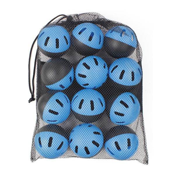 1 stk. Baseballs Begrænset Flyvning Hule Luftstrøm Softballs Batting Hitting Ball Blue 12 pieces