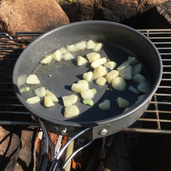 Camping Stekepanne Bærbar Rask Oppvarming Stekepanner Foldbar Kokekar Gryte medium size