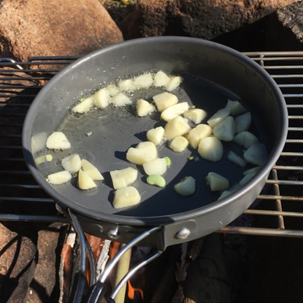 Camping Stekpanna Bärbar Snabb Uppvärmning Stekpannor Fällbar Kokkärl Gryta medium size