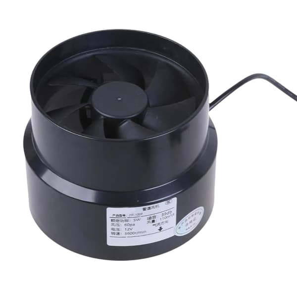 Stille Inline Blæser Udsugningsventilator 12V Lavt Strømforbrug til Yacht Ventilator