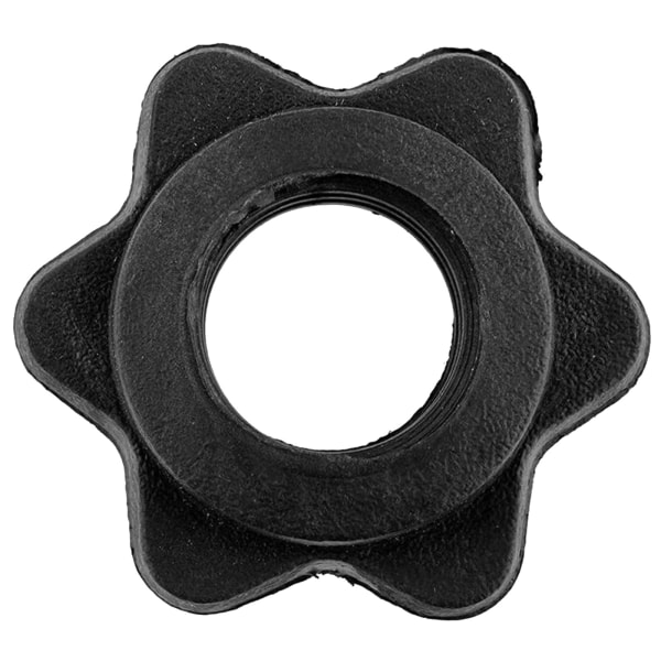4st 25 mm Hantel skivstång Handklocka Stång Clip Lås Skruv Mutter Anti-Slip Spin-Lock Krage Sexkantsmutter för styrketräning Black