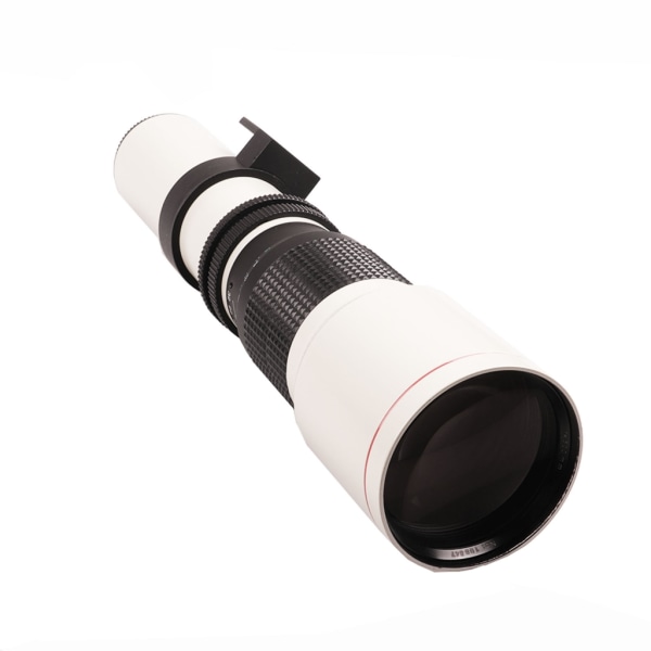 Högeffekt F8-F32 500 mm manuell teleobjektiv Metalllegering Kameratillbehör Enkel installation för fotografering null - FOR Canon White