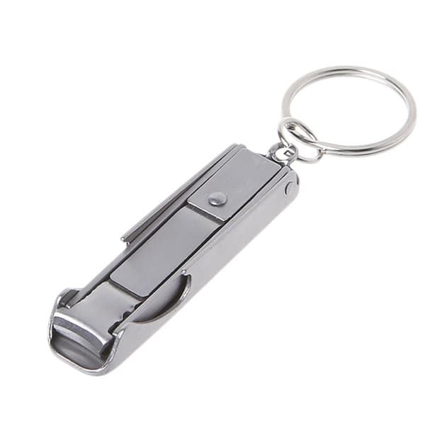 EDC Pullonavaaja, 2 in 1 Kynsileikkuri Avaimenperä Manikyyrileikkuri & Pullonavaaja