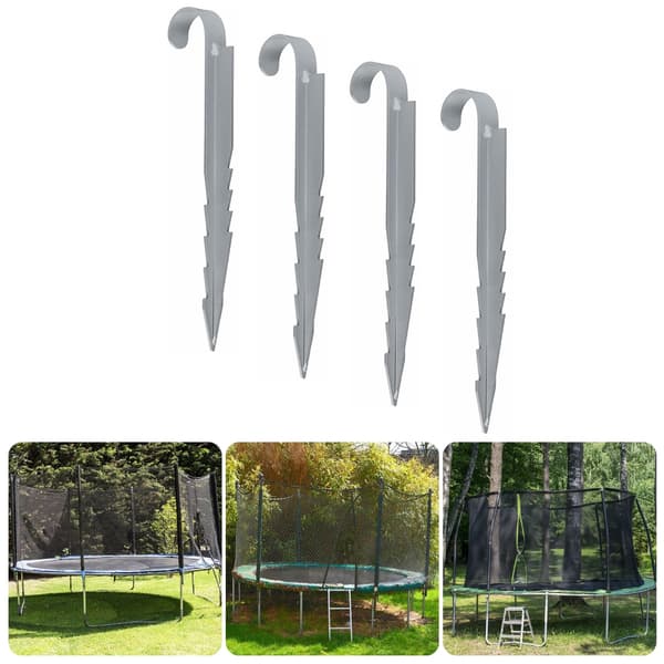 4 st Trampolinfästen Markfästen Metall Tält Trampolin Markfäste