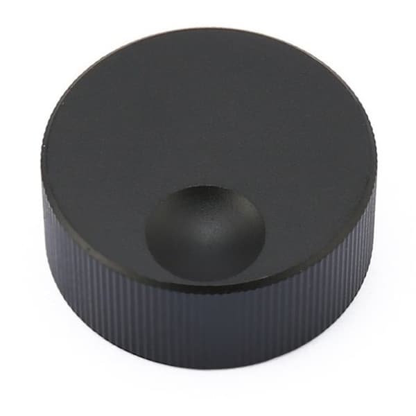 Volume Kontrolknap Sort Aluminium Knap til 6mm Potentiometer Tilbehør