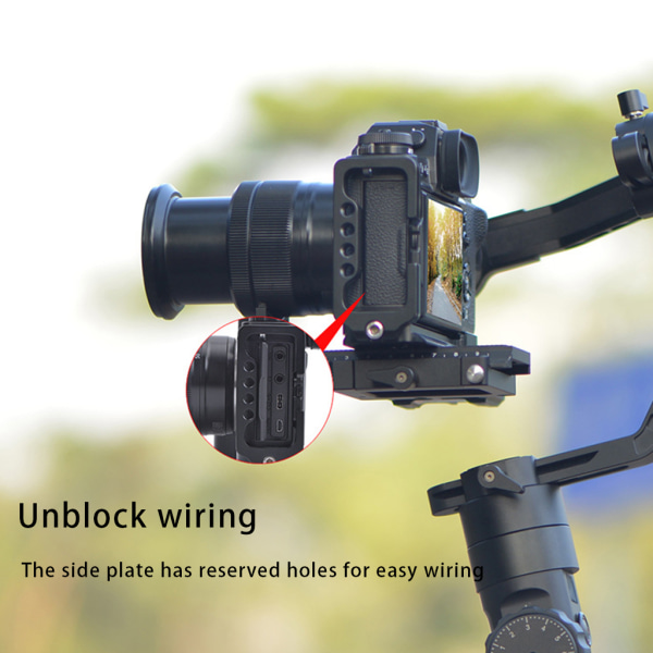 Stabil L-formad snabbmonteringsplatta Passar till Fuji XT3-kamera Håll kamerakroppen stabil utan skakning slitstark