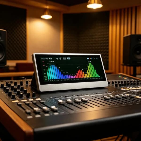 Berøringspanel Skjerm Lydspektrum Display Analog Pekernål 4,6 Tommer for Studio