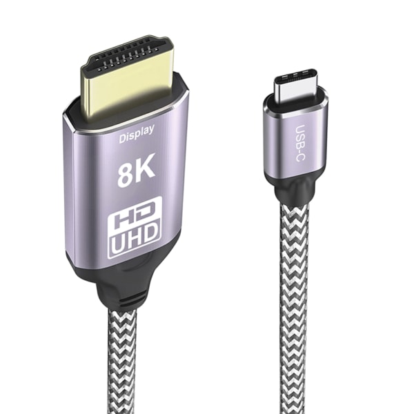 Typ-C till för HDMI Converter Adapter för USB C Laptop/Smartphone 4K 144Hz / 8K 30Hz