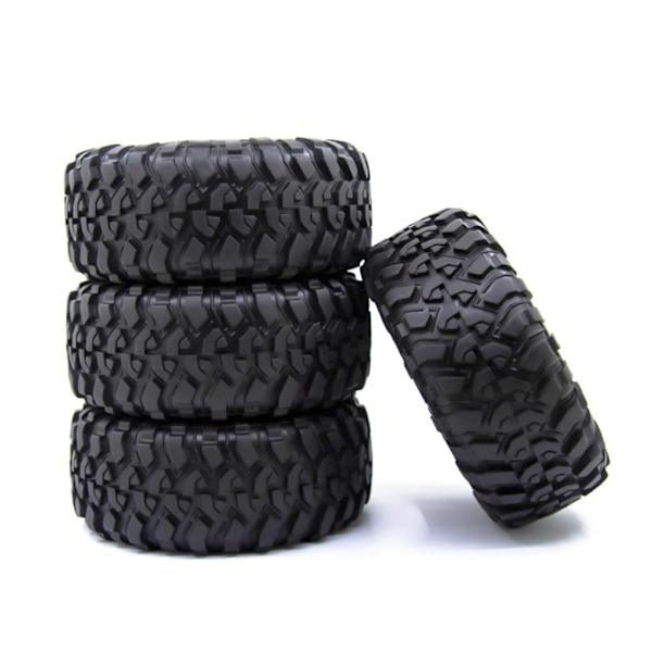 RC-dekk 1,9 tommer 4 stk RC-gummidekksett Hjuldekk for 1:10 RC Crawler Axials TRX4 TRX6 #8174