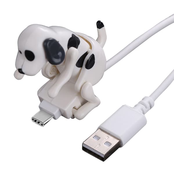 for Creative Stray Dog-formet ladekabel med for Touch Switch Type-C-telefon