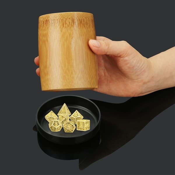 7 stk. Multifunksjonell-Polyhedron Terninger Hule Metall Terninger Sett Bordspill-Terninger