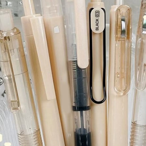 7 x 0,5 mm sisäänvedettävä geelikynä nopeasti kuivuva neutraali kynä Signature Pen kaksipäinen korostus toimistotarvikkeet koulutarvikkeet null - 5
