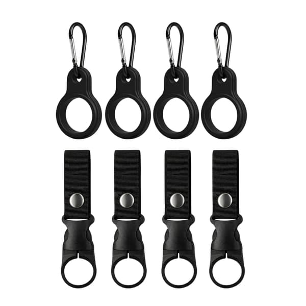 8st Bärbar Nylon Vattenflaskrem Med Ringar För Utomhusaktiviteter