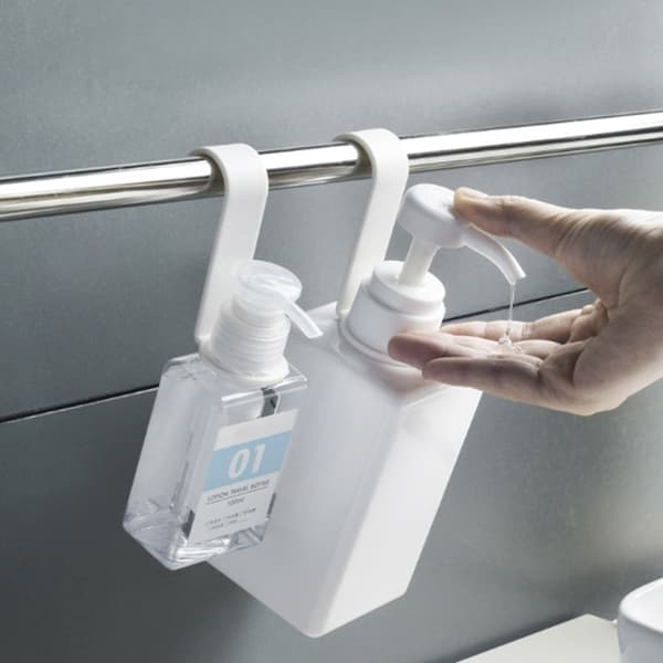 Brusegel Flaskeholder Krog Håndsæbedispenser Holder Shampoo Flaskeholder