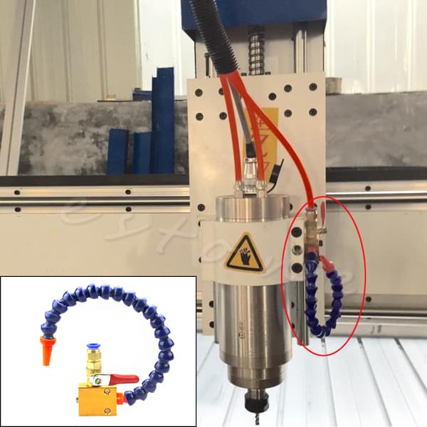 Tågekølevæskesmøring Spray System til 8mm luftrør CNC drejebænk fræsebor