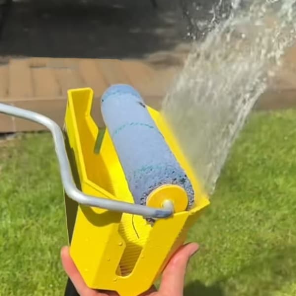 Plastik malerrulle vasker malerrulle renser malerrulle vasker tørrer