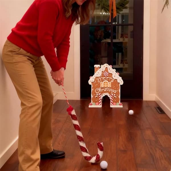 Festival Pepparkakor Golfspel Godisklubba Golfset för Julmys
