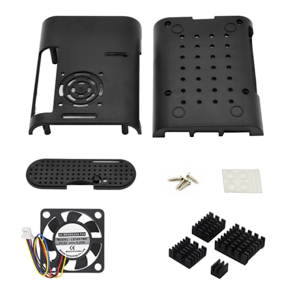 Kølekabinet Case til RPI 5 Heatsink Case Plastic Shell Housing Holdbar og stilfuld