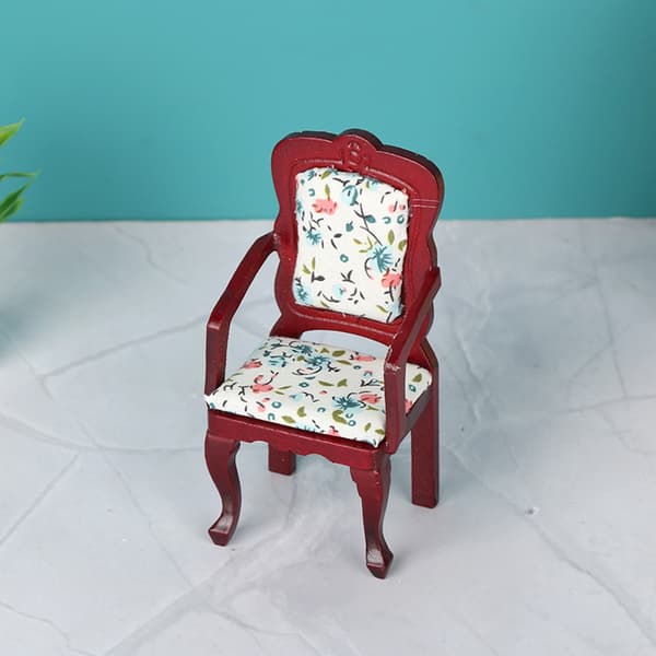 Elegant Mini Stol För Dockskåp Dockor 1/12 Skala Mini Matrumsaccessoar