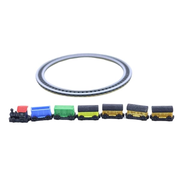 3D-printet togbane modellfigur interaktivt togsett for barn rollespill
