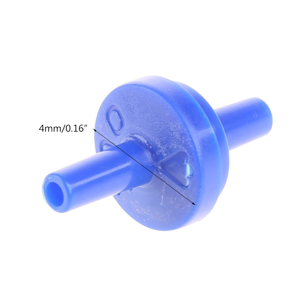 10 styks check for ventil til fisk til tank luftpumpe plastikventiler til 4 mm ID T