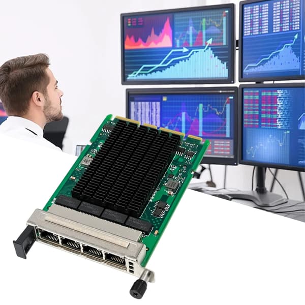 OCP3 0 I350 T4 4-portars server-NIC som stöder 802 1Q VLAN och 802 3az
