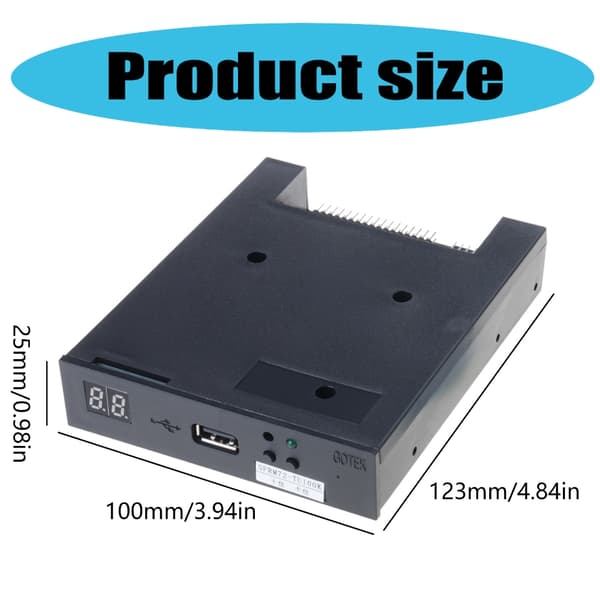 USB Intern Floppy Disk Reader Drev 720KB FDD Diskettedrev til Industri
