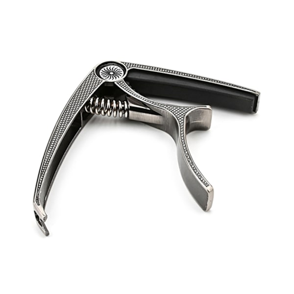 Capo for Gitar, 2 i 1 Sink-legering Tuningsklemme for Elektrisk Gitar Klemmetuner Bronze
