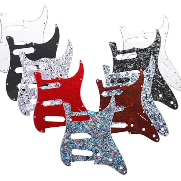 Gitar Scratch Plate Pick Guards for US/Mexico Made Modern Style Gitardeler Black