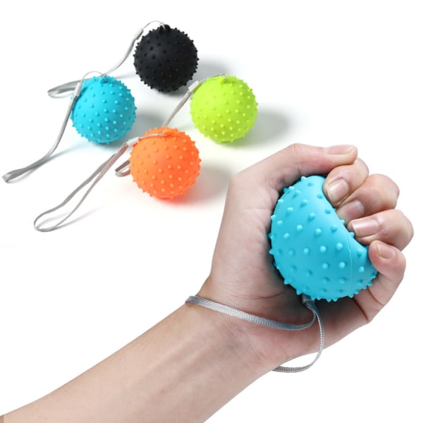 Justerbar handgreppstränare handfinger karpal expander träningsmassageboll Green