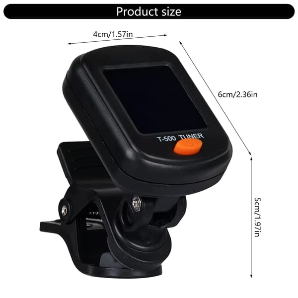 Högkänslig Sensor Gitarrstämmare Portabel Gitarrstämmare Gitarrstämmare Clip