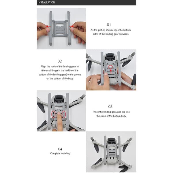 Landingsstel Forlænger Beskyttelse til Mavic Mini 2 Drone Tilbehør