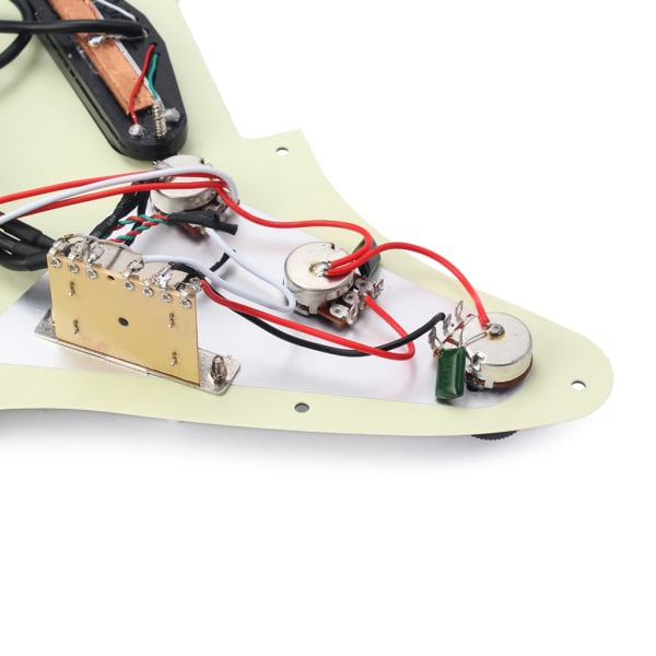 Forhåndskablet Pickguard Pickups, Gitar Dual Rail Pickups, 3 Ply Pick Guards