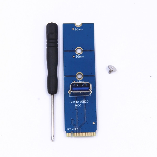 M2 Ngff- till USB 3.0-adapterkort för M.2 till PCIe X4 2242 2260 2280 Riser Extende