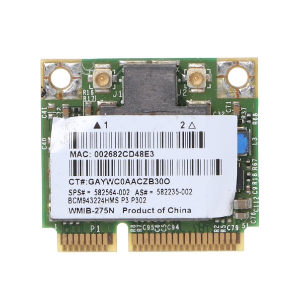BCM943224HMS 802.11n 300 Mbps Dual Band 2,4/5Gh Halv Mini PCie trådlöst WiFi-kort