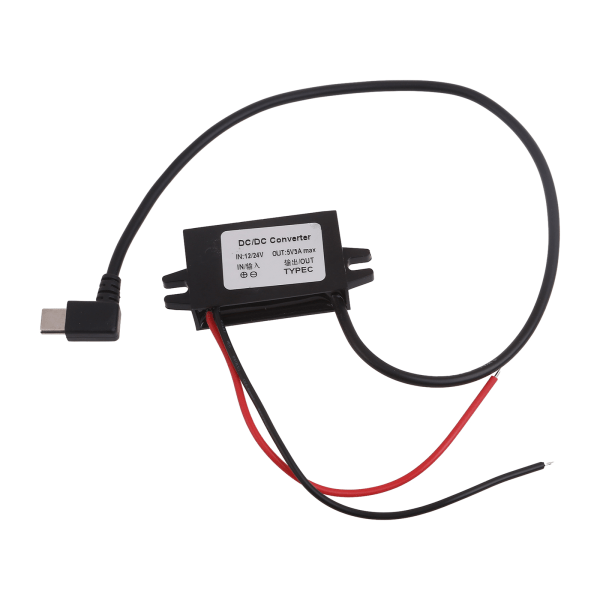 8-23V 12V til 5V 3A DCDC Step Down Converter Type-C USB Buckk Strømforsyning Oplader