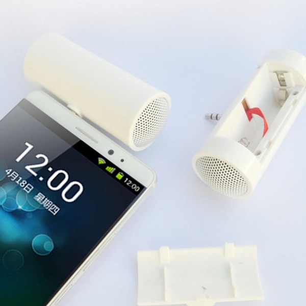 Bärbar stereohögtalare MP3-spelare Förstärkare Smartphones Högtalare med 3,5 mm uttag Green