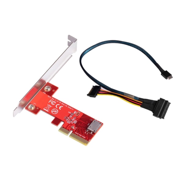 PCIe3.0 X4 till Oculink SFF 8612-adapterkort Hög sömlös anslutningshastighet för NVMe SSD-enheter SFF-8639-gränssnitt null - B