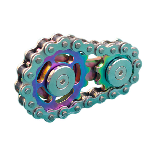 Tandhjul Svinghjul Gyro Tandhjul Kæder Rustfrit stål Legetøj Gear Chain Gyro Drop Ship Sproket Road Bike Spinner