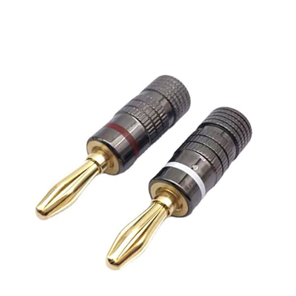4 stk. ledningsstikfatning 4 mm bananstikforbindelse
