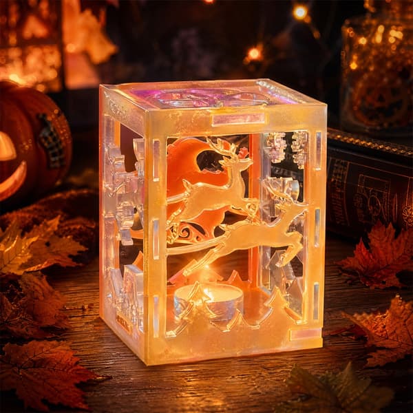 6-delt hul silikonform for Halloween-lysestøping