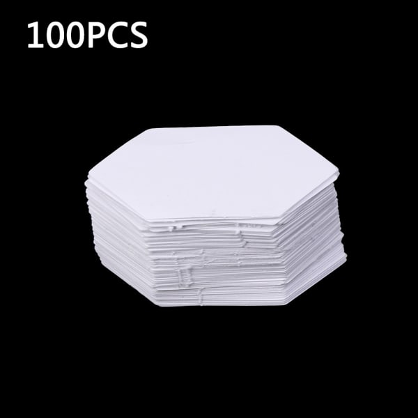 100 st Sträckta hexagonmallar Pappersquiltning Patchwork Sömnad Hantverk DIY 40*80MM