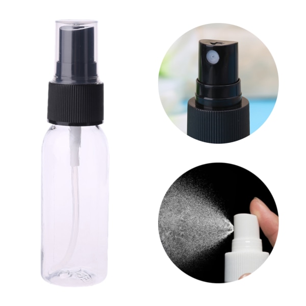 30ml tom plastsprayflaska Vakuumpump Pressflaskor Airless sprayflaska Blue + black nozzle