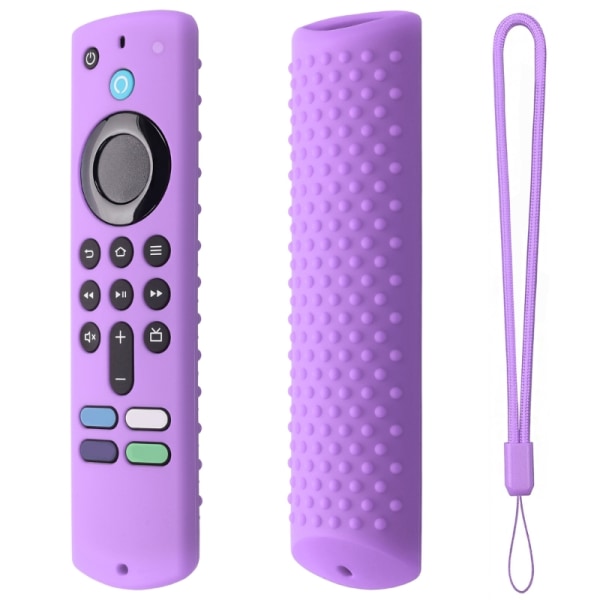 Silikonbeskyttelsesveske for Fire TVStick 4K 2023 TV-fjernkontrolldeksel