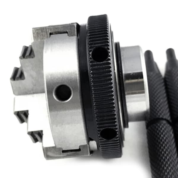 Mini 3-backars svarvchuck, K01-50 3-backars träbearbetningshandchuck
