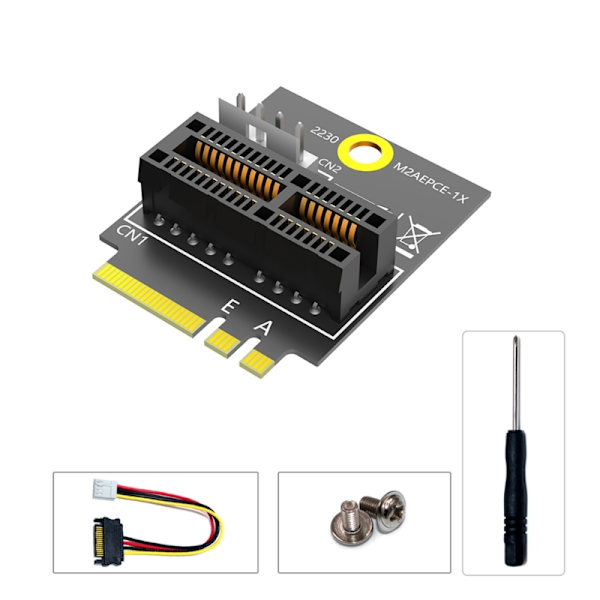 Universal PCIE 1X - M.2 Key B -muunninkortti M.2(NGFF) -näppäin A/A+E/E - PCIE 1X Laajenna tallennustilaa ja paranna yhteensopivuutta