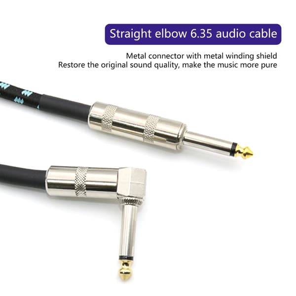 6m Profesjonell Keyboard Kabel Gitarledning 6m Gitarkabel Instrumentkabel