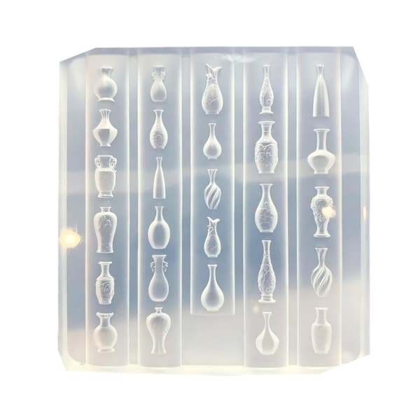 Silikoneform til DIY 3D neglekunstpynt vasemotiver