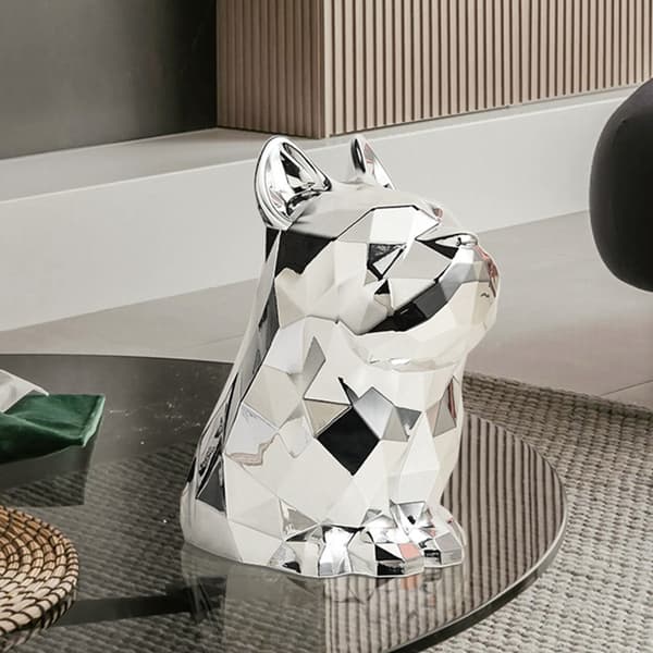 Modern Hundformad Pappershållare Silver för Badrum eller Sovrum