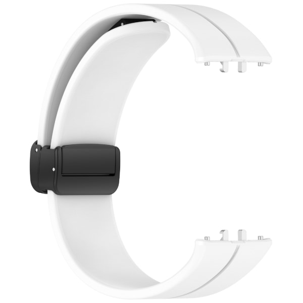 Stilig klokkerem med elastikk Fargerikt klokkebånd Magnetisk lukkingsbånd for Fit 3 White